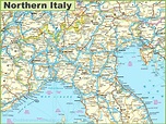 Mapa del norte de Italia - mapa Detallado de el norte de Italia (Sur de ...