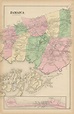 Jamaica, New York 1873 Map, Replica and GENUINE ORIGINAL
