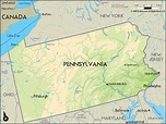 Physical Map Of Pennsylvania Stock Photo Alamy - vrogue.co