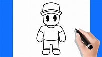 Como Desenhar o Retro Guy do Stumble Guys - Como dibujar a Retro Guy de ...