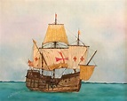 Christopher Columbus Ship Painting at PaintingValley.com | Explore ...