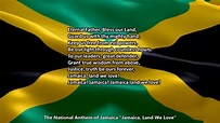 Jamaica National Anthem "Jamaica, Land We Love" with vocal and lyrics ...