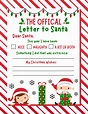 10 Free Printable Letters to Santa Templates - Prudent Penny Pincher