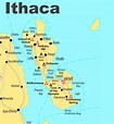 Ithaca sightseeing map - Ontheworldmap.com