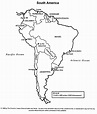 10 Mapas da América do Sul para Colorir e Imprimir - Online Cursos ...