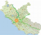 Political Map of Lazio • Mapsof.net