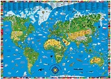 5 Free Blank Interactive Printable World Map for Kids PDF | World Map ...