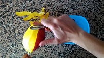How to peel a mango (Como pelar un mango) - YouTube