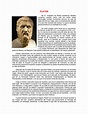 Platon - PLATON De la biografía de Platón poseemos detalles contados ...