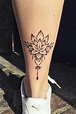 minimalist line tattoos #Minimalisttattoos | Lotus flower tattoo design ...