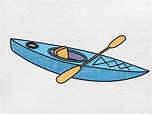How to Draw a Kayak - HelloArtsy