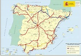 Mapa de carreteras de España 2001 - Tamaño completo