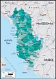 Albania Political Wall Map | Maps.com.com