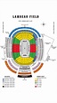 Lambeau Field Seating Map With Rows | Wallseat.co