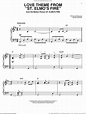 Love Theme From St. Elmo's Fire sheet music (easy) for piano solo