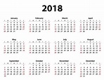 2018 Printable Calendar Free Printable Calendar 2018 Printable ...