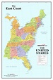 Map Of The United States East Coast – Map Vector