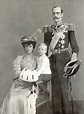 Queen Maud, Crown Prince Olav and King Haakon VII of Norway (circa 1905 ...