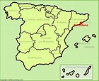Barcelona location on the Spain map - Ontheworldmap.com