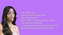 Olivia Rodrigo - favorite crime (Lyrics) - YouTube