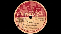 Wenn ich vergnügt bin, muß ich singen / Amiga-Tanz-Orchester (?) / mit ...