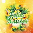 Feliz Martes GIF Animado Con Flores de Colores | SuperbWishes.com