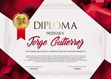 Plantilla Diploma / Reconocimiento Moderno - Psd - 300ppp - $ 49.00 en ...