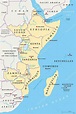 East Africa region, political map — Stock Vector © Furian #184036422