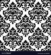 Black and white damask seamless pattern Royalty Free Vector