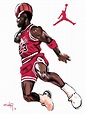 Ilustración Digital Oscar Meza: Michael Jordan III