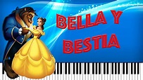 La Bella y la Bestia (Tutorial Piano Midi Partitura) - YouTube