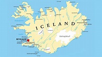 Iceland political map