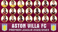 ASTON VILLA FC SQUAD 2022/23 UNDER STEVEN GERRARD - YouTube