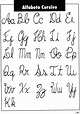 Alfabeto manuscrito para imprimir - Imagui