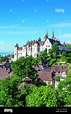 Kanton Neuenburg: Neuchatel, Schloss Neuenburg oberhalb der Stadt ...