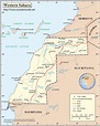Grande carte Sahara occidental sur Carte du monde