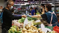 菜芯白菜批發價跌三成 冰鮮豬貨量增 政府強調食物供應穩定