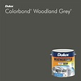 Dulux 4L Exterior Paint Weathershield Low Sheen Woodland Grey ...