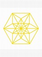 Póster «Geometría Sagrada Cuboctaedro Vector Equilibrio Amarillo» de ...