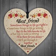 Best Friends Forever Friendship Hanging Heart Special Love Gift BFF ...