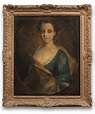 Portrait of Lady Mary Watson Wentworth, half-length, in a blue dress ...