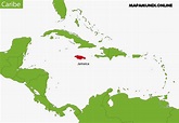 ⊛ Mapa de Jamaica ·🥇 Político & Físico Para Imprimir 2023