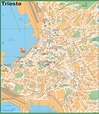 Tourist map of Trieste city centre - Ontheworldmap.com