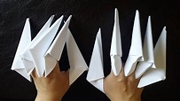 How to make The Dragon Claws | paper claws| Step by Step tutorial - YouTube