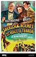 Poster for 'Sherlock Holmes and the Voice of Terror' 1942 film Stock ...