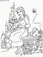 Dibujos Sin Colorear: Dibujos de Bella de La Bella y la ... | Princess ...