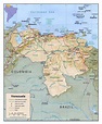 Detailed political and administrative map of Venezuela with relief ...