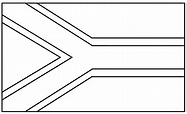 Desenho bandeira da Africa do Sul para colorir - Desenhos Para Colorir