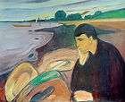 Munch, ‘Melancholy’ (Bergen) - Edvard Munch as art print or hand ...