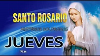 Rezo del Santo Rosario (JUEVES) Misterios Luminosos - YouTube